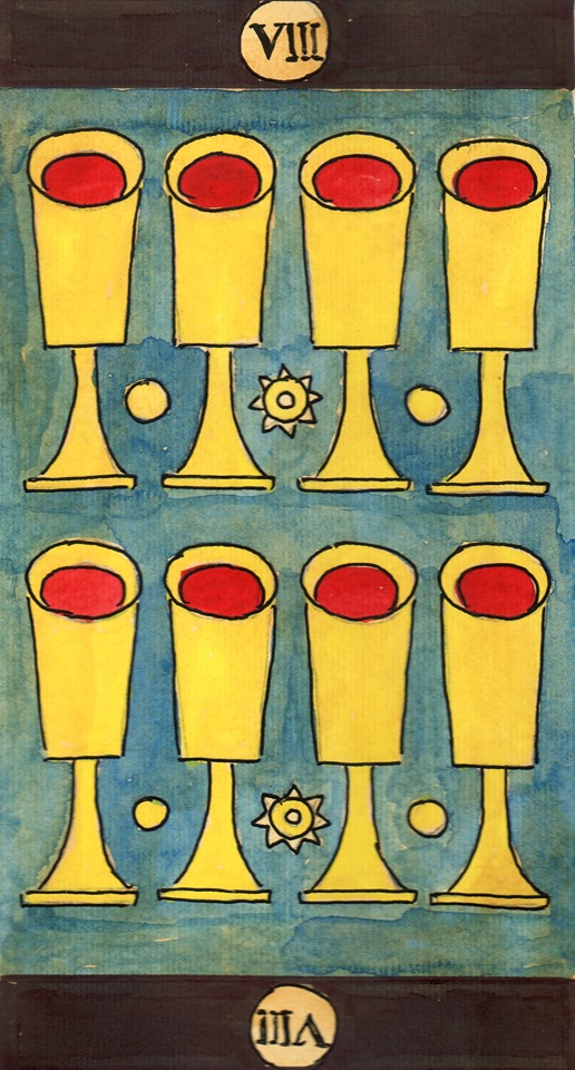 Класичне Українське Таро Вісімка чаш