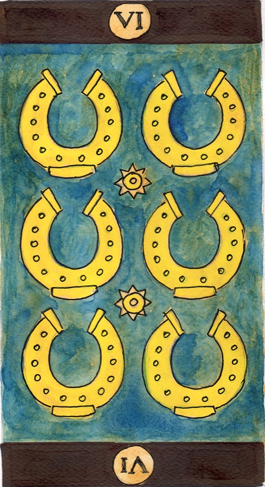 Класичне Українське Таро Шістка підков